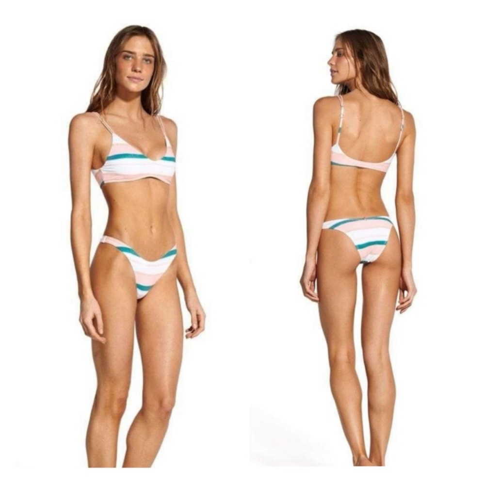 ViX Chimera Stripe Amber Bikini Bottom Brazilian S NWT